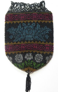 gehäkelter Beutel mit Häkelrand