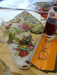 alte Beutel: gestrickt, gehäkelt und gewebt