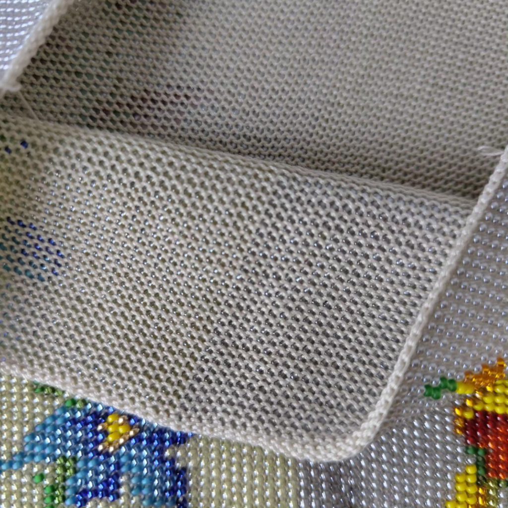 Perlbeutel Doro, gestrickt von Ruth P